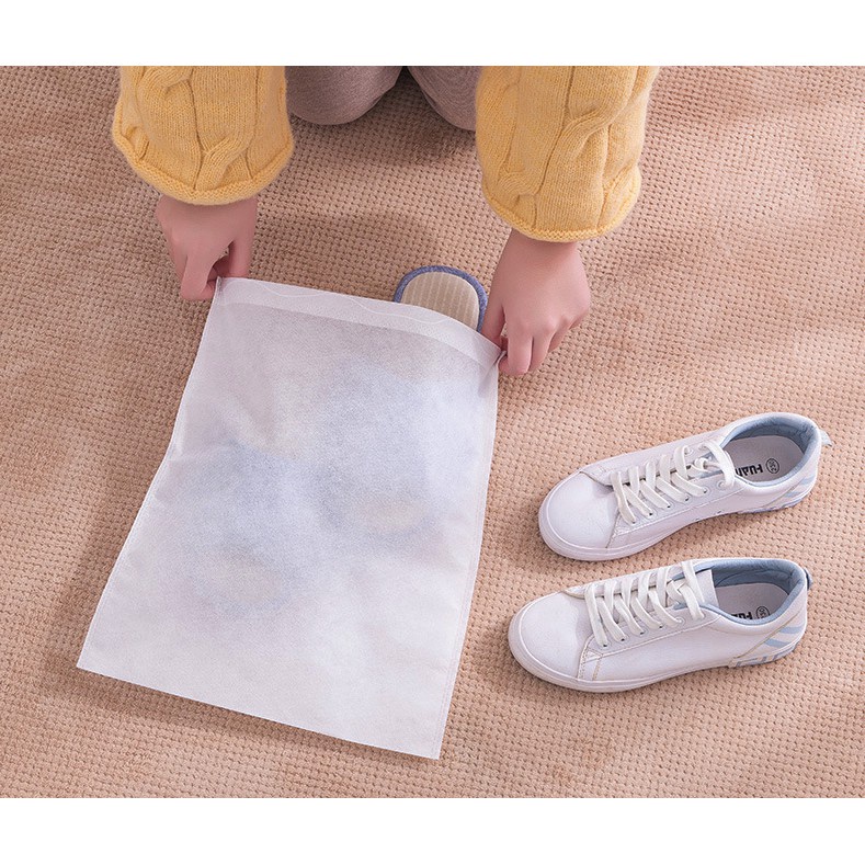 Túi Đựng Giày Đa Năng Vải Không Dệt, Miệng Dây Rút Tiện Lợi,Bảo Quản Giày Dép Sạch Sẽ