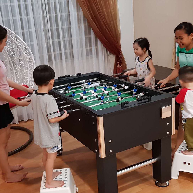 Bàn Bi Lắc Bóng Đá Cỡ Lớn 1,4m Harvard Black JX 101C Chuẩn Thi Đấu, Banh Bàn Foosball 1m4 Gia Đình,Văn Phòng