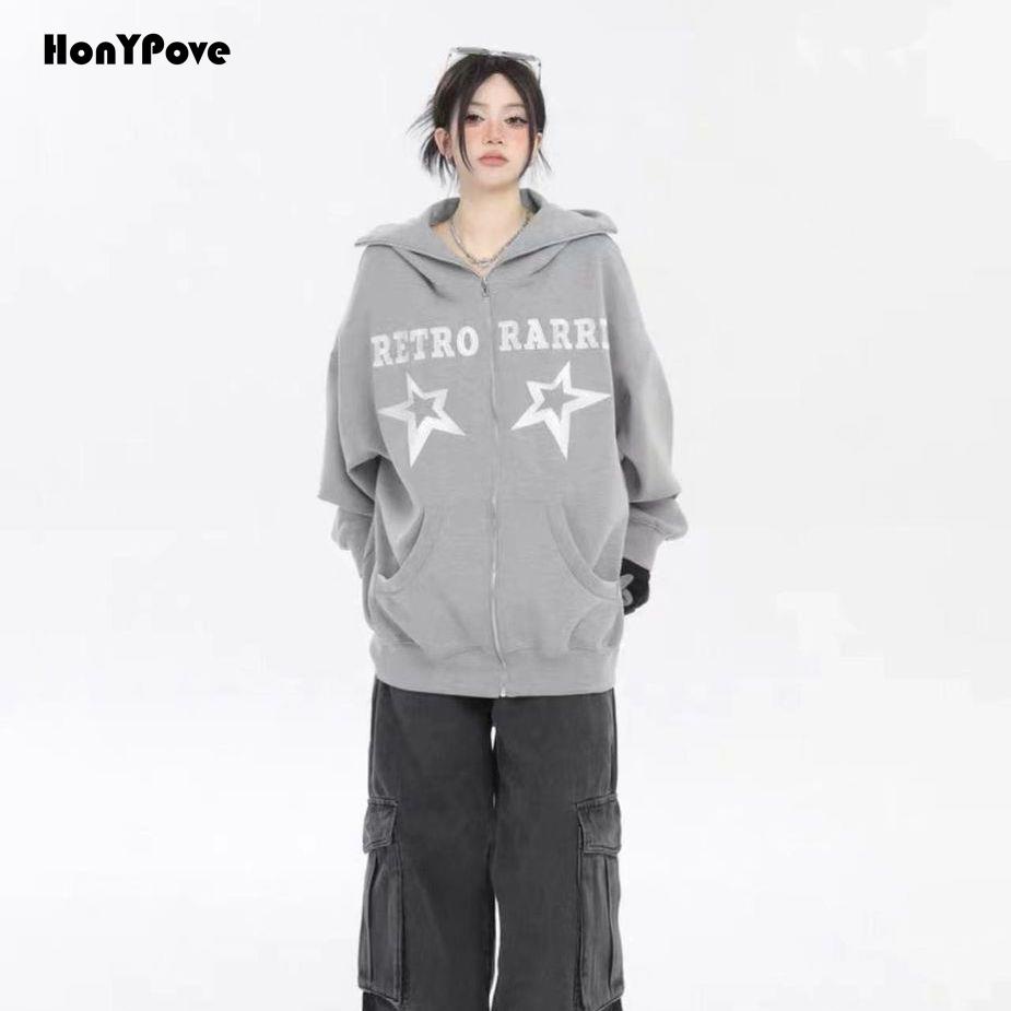 Honypove Áo Hoodie In Hình Ngôi Sao Thời Trang Mới Cho Nữ | BigBuy360 - bigbuy360.vn