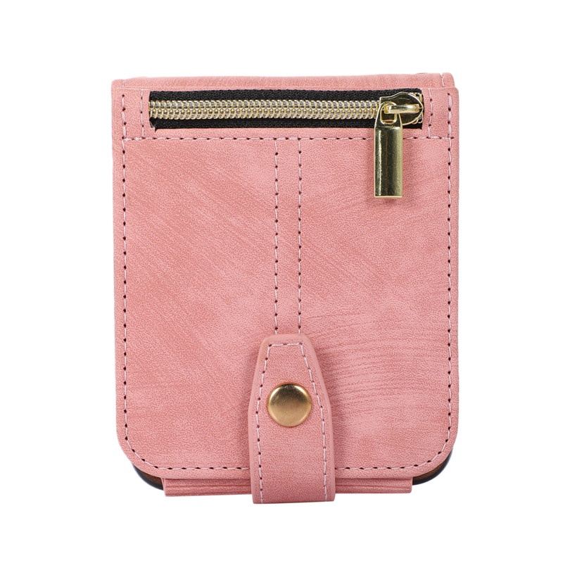 Ốp Điện Thoại Da Kiểu Ví Lật Có Dây Đeo Chéo Vai Có Ngăn Thẻ Đa Năng Cho Samsung z flip 4 flip 3