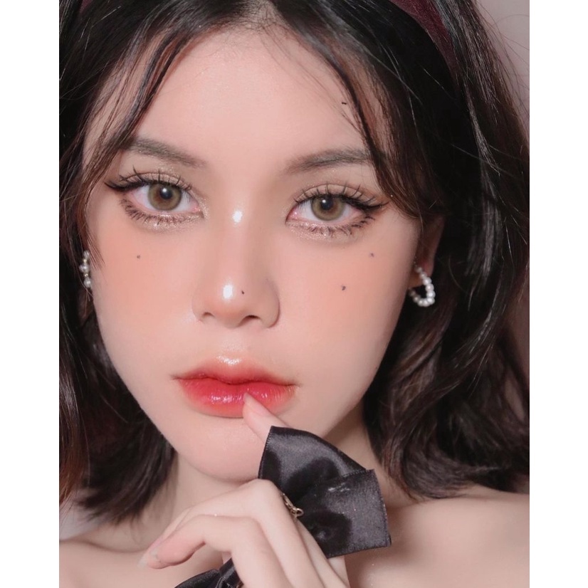 Lens Mắt Pimrypie Nâu Tây Nhẹ giãn nhỏ - 0-10 độ kính áp tròng