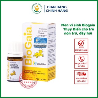 Men vi sinh Biogaia Thụy Điển Giảm nôn trớ đầy hơi, phân nhiều bọt ở trẻ Dược Khánh An D19