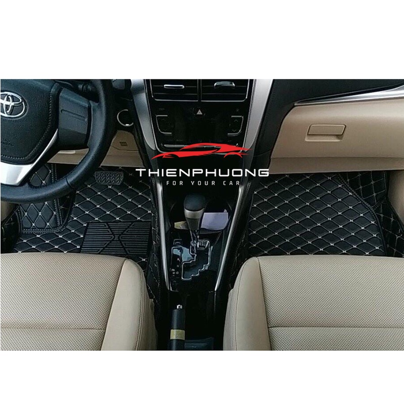 Thảm lót sàn ô tô 6d cho xe Toyota Cross  da Pu cao cấp, chống thấm nước, chống xước