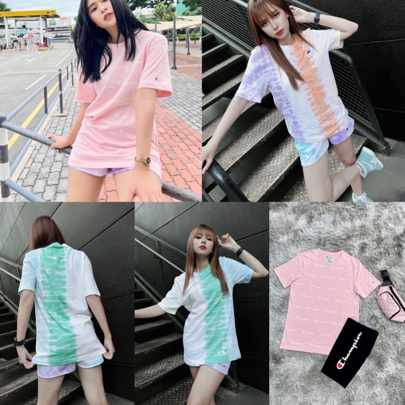 (ảnh thật)Áo phông Ch@mpion All Print hàng chuẩn