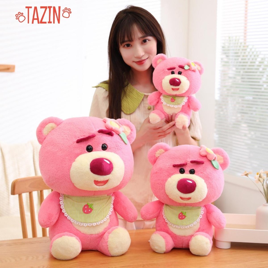 Gấu Lotso Dâu Yếm Baby, Gấu Bông Losto Mùi Thơm Nhẹ Dễ Thương