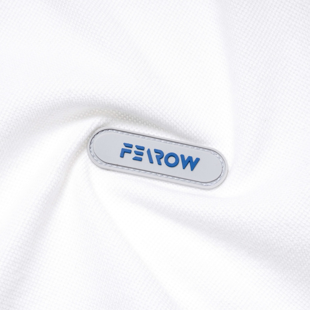 Áo polo nam nữ local brand unisex Fearow Cross / Trắng Đen - FW707