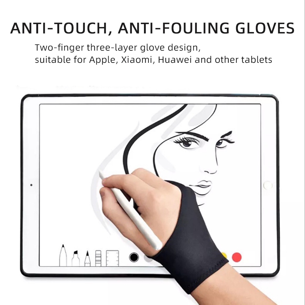 Găng Tay Cảm Ứng Chống Trượt Hai Ngón Cho IPad Tablet