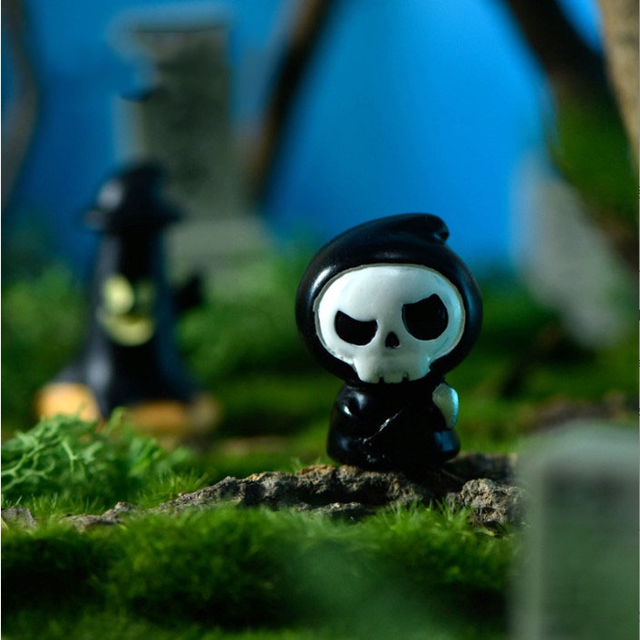 Mô hình các nhân vật decor tiểu cảnh halloween, trang trí bàn học