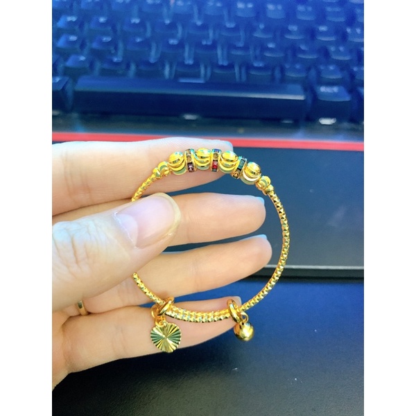 Vòng tay cho bé,mạ vàng 18k-trang sức cao cấp.
