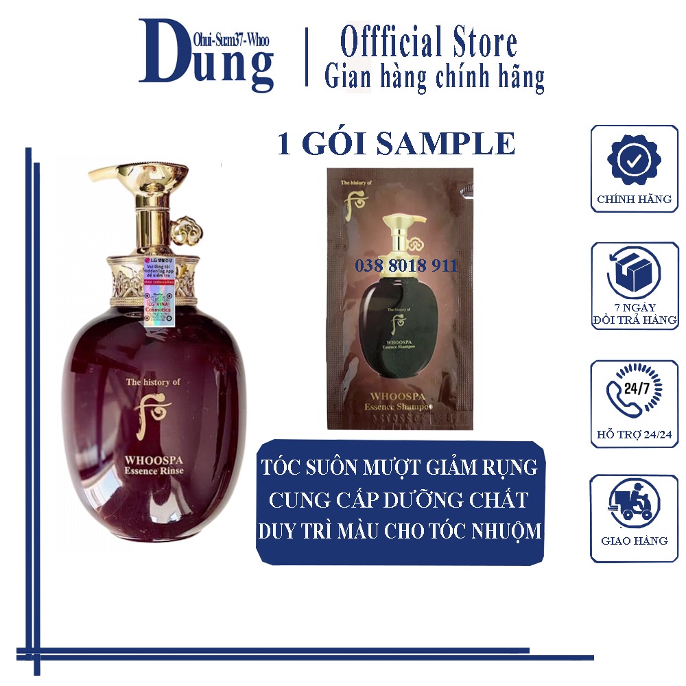 Dầu Xả Whoo Spa Essence Rinse 8ml
