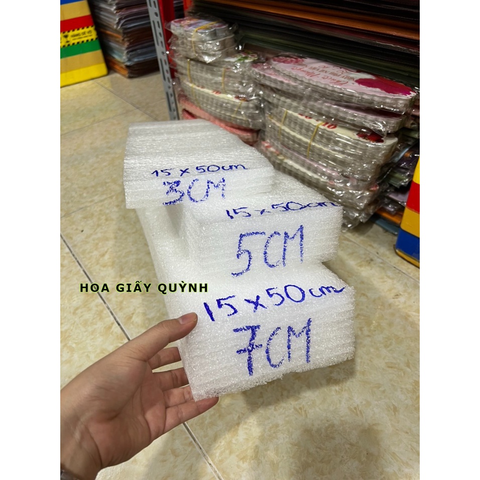 MÚT XỐP DẺO CẮM HOA 15x50cm dày 3cm/5cm/7cm
