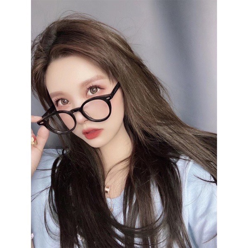 Gọng kính cận thời trang nữ nam phong cách Hàn Quốc mắt tròn cá tính màu sắc thời thượng chống UV400 và tia bức xạ 103
