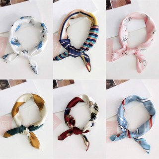 Khăn Turban vuông thắt nơ cổ áo, quấn tay, tóc