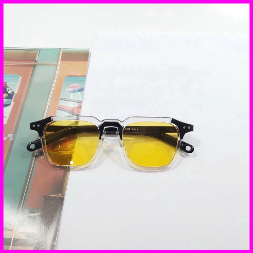 Mắt kính unisex hot trend trang điểm FREESHIP gọng kính râm giới tính nhiều màu sắc phong cách