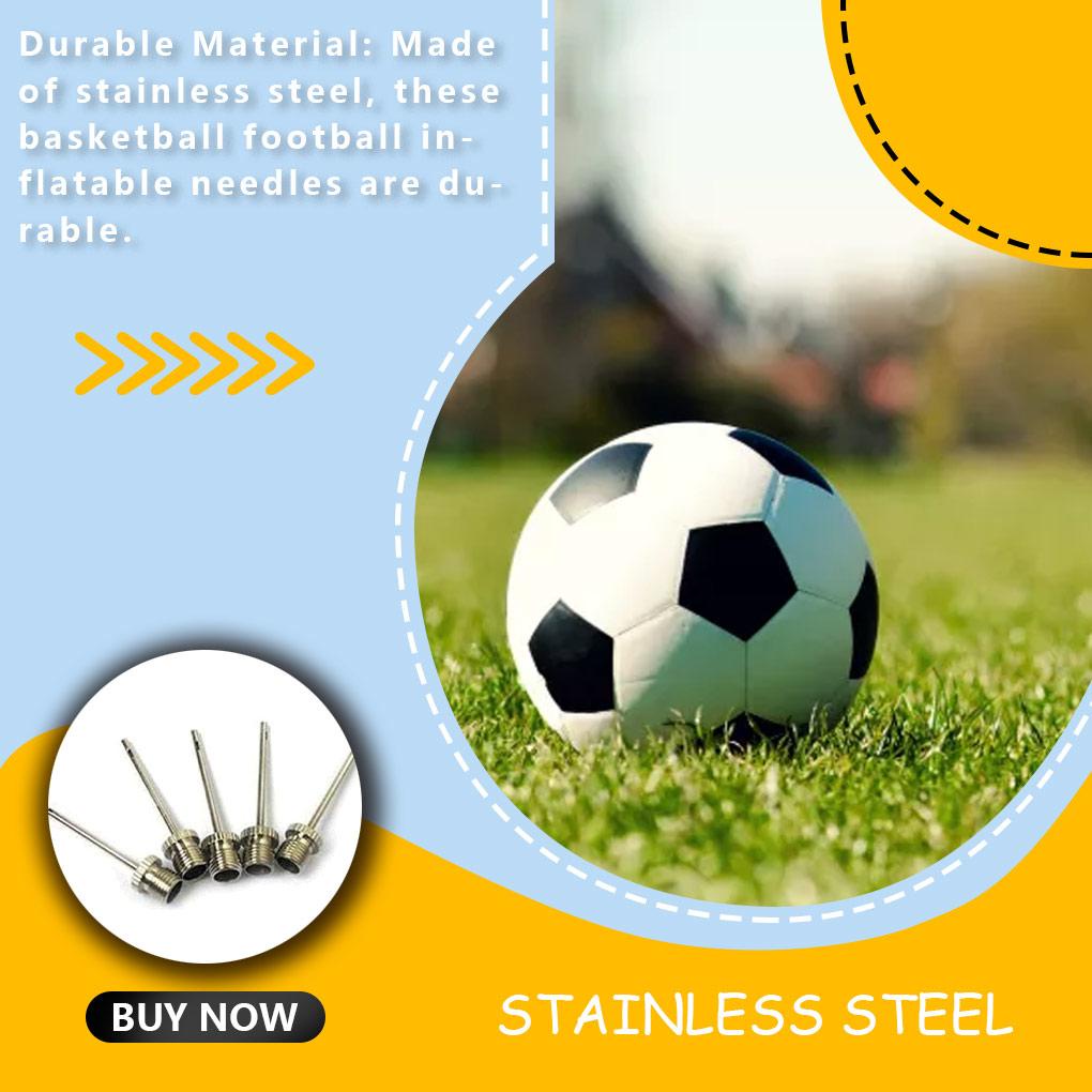 Bộ 5 Kim Bơm Hơi Thể Thao Bằng Thép Không Gỉ Tiện Dụng