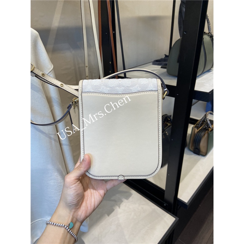 Túi COACH Studio túi điện thoại di động túi xiên túi vuông nhỏ dọc phiên bản vỗ vai Túi Messenger