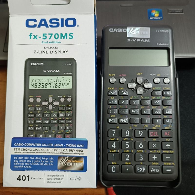 Máy Tính Casio FX580X _FX570VN_FX570Es Plus 2nd ( Bảo Hành chính hãng 1Năm) | BigBuy360 - bigbuy360.vn