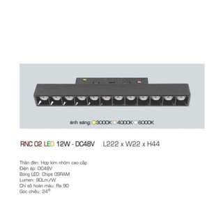 Đèn ray led nam châm rnc 02 – dc48v