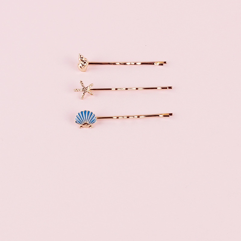 Kẹp Tóc Hình Vỏ Sò Thiết Kế Đơn Giản Phong Cách Hàn Quốc Cho Nữ