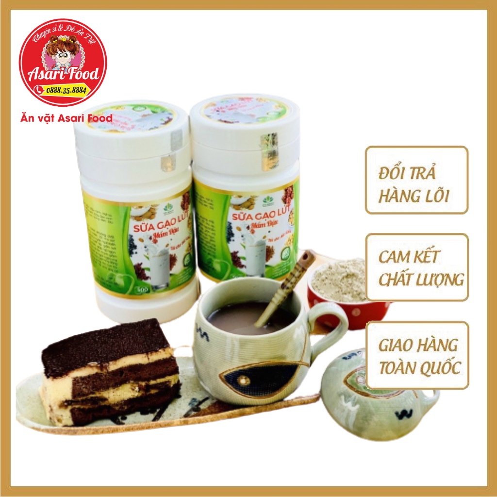 Sữa Gạo Lứt Mầm Đậu ALICHEEN Hộp 500gr Tốt Sức Khỏe, Đẹp Da; Rất Tốt Cho Mẹ Bầu; Phù Hợp Uống Bổ Sung Dinh Dưỡng
