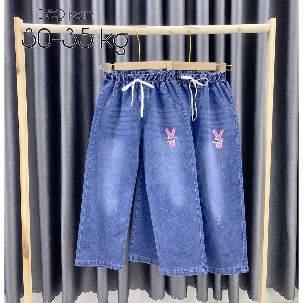 quần jean ống rộng bé gái hàng xuất khẩu nga size đại cồ 25-40kg, quần jean bé gái