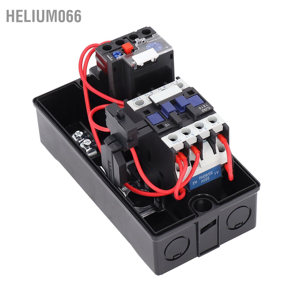 Bộ khởi động từ tính Chống cháy chống Hộp công tắc Một pha 220V 230V 3 380V 400V 9-13A Helium066