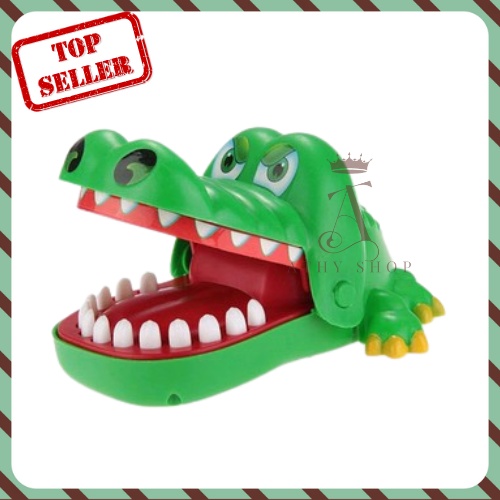ĐỒ CHƠI CÁ SẤU CẮN TAY, trò crocodile dentist cho trẻ em bé, game tiệc tùng party may rủi hên xui, chọn răng vui nhộn
