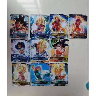Thẻ in - dragon ball mùa thế giới vô cực - combo 10 thẻ