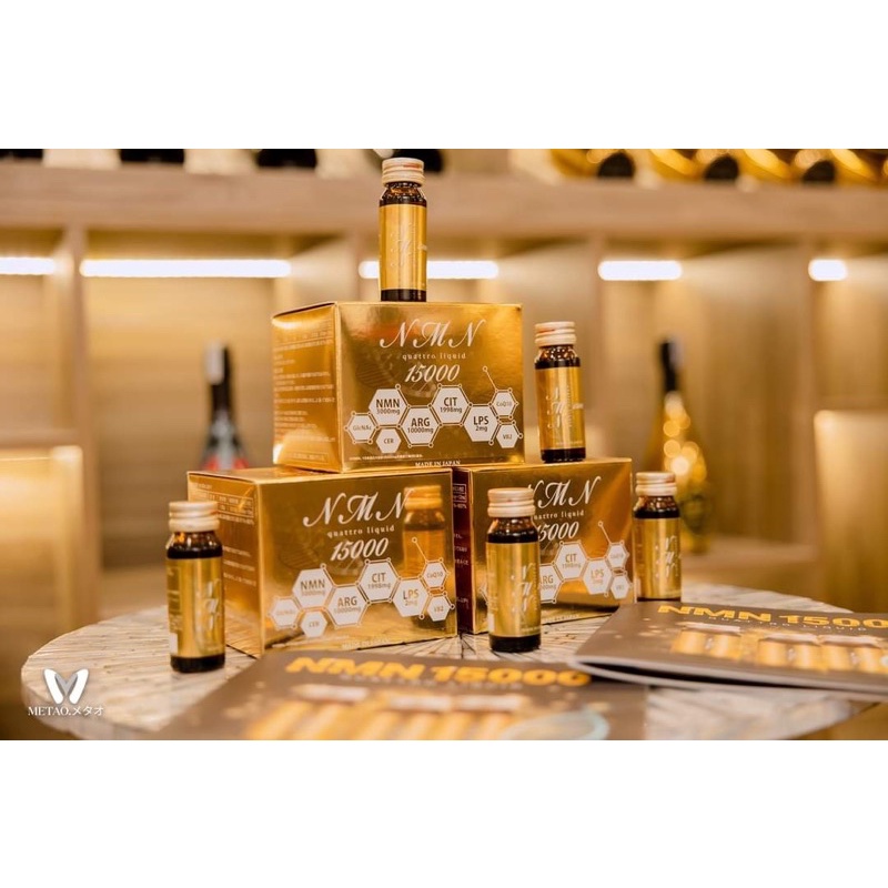 CHÍNH HÃNG NMN Quattro Liquid 15000 - Tái sinh tế bào, bí quyết trẻ hoá hiệu quả cho phái đẹp - 30ml x10 chai