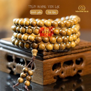 Vòng tay trầm hương 108 hạt mix Omani - Trầm Hương Yên Lộc - Đủ size