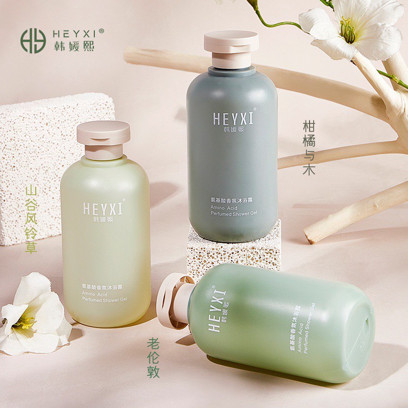 Sữa tắm nước hoa thư giãn dành cho da mụn da khô tạo bọt sạch sâu HEYXI MOCCO 300ml