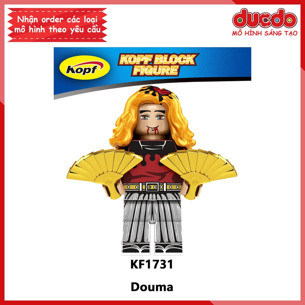 Minifigures nhân vật trong Thanh guơm diệt quỷ Kimetsu No Yaiba - Đồ chơi Lắp ghép Xếp hình Mini Mô hình Kopf KF6163