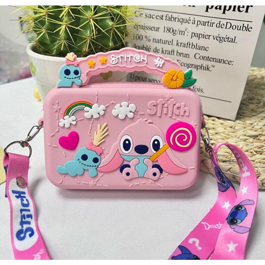 Túi Đeo Chéo Cho Bé Silicon họa tiết hoạt hình