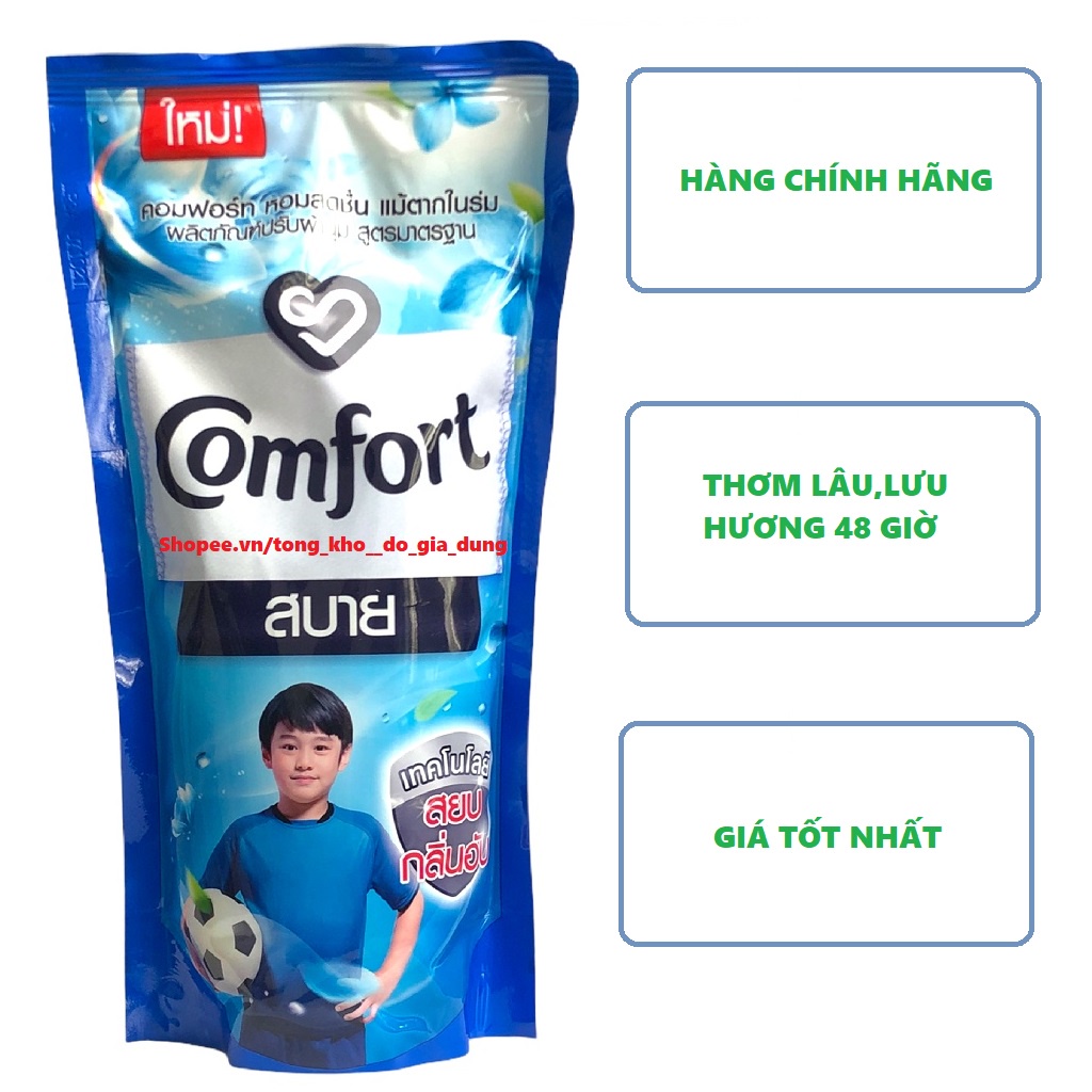 1 Túi Nước Xả Vải Comfort 580ml Xanh Dương - Nhập Khẩu Chính Hãng Thái Lan