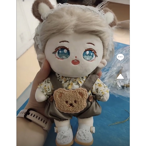 Yếm gấu cho doll 20cm