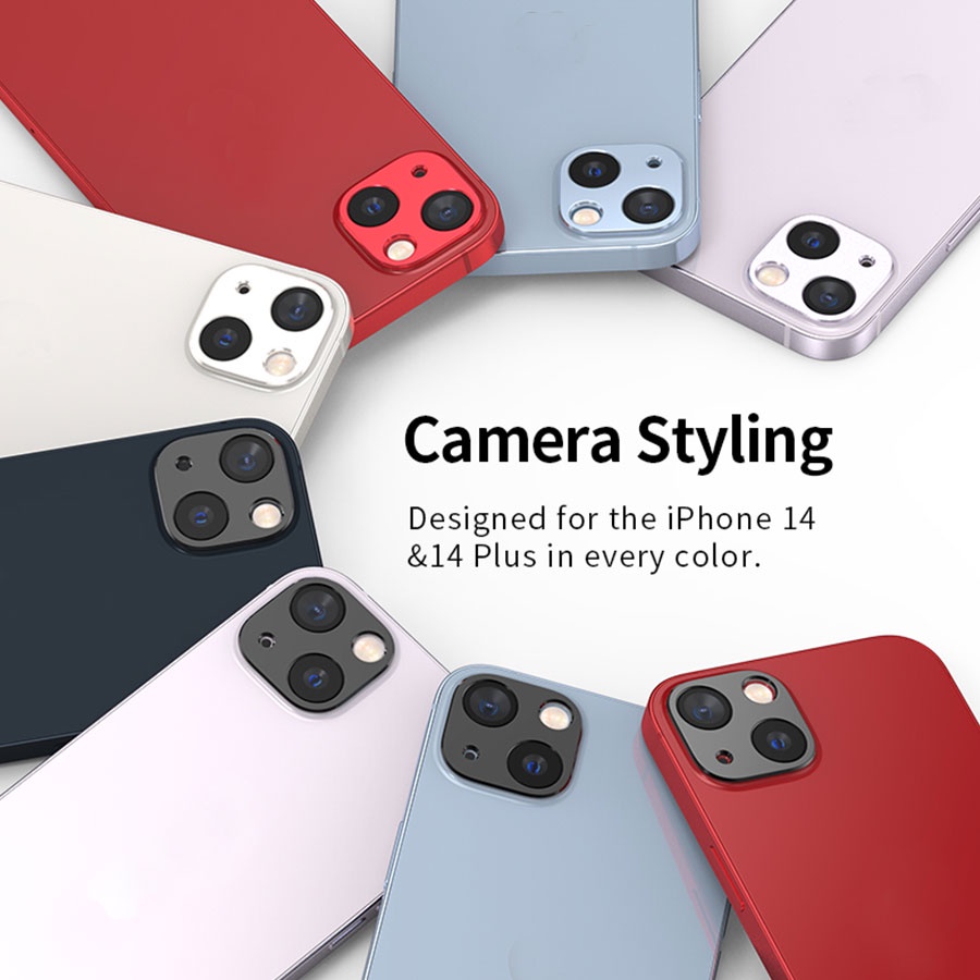 Vòng Kim Loại Bảo Vệ Ống Kính Máy Ảnh Sau Cho iPhone 14 Pro Max 14 Plus