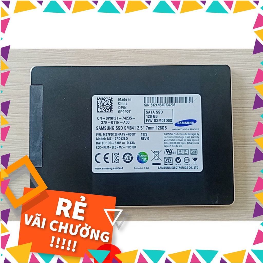 SIÊU GIẢM GIÁ Ổ cứng SSD 128GB Samsung, hàng tháo máy chính hãng, bảo hành 3 năm $$$$