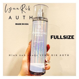 BILL FRESH SPARKLING SNOW BODY MIST XỊT THƠM -BODY LOTION DƯỠNG THỂ BBW USA