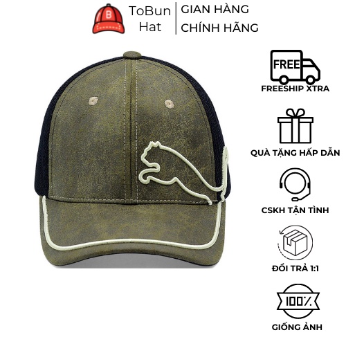 Mũ Lưỡi Trai, Nón Kết Puma Cao Cấp Chất Liệu Da Lộn