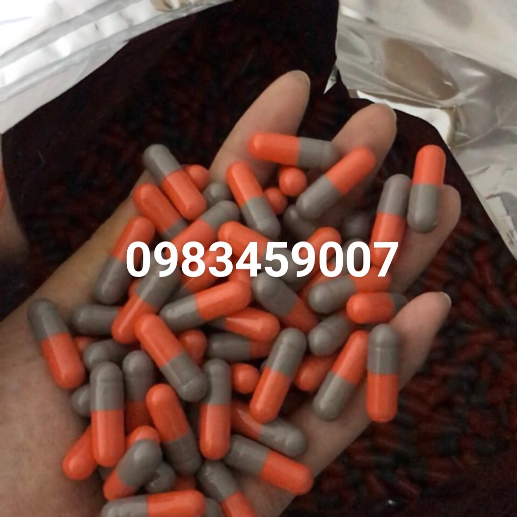 viên dược gelatin 10.000 viên nhộng rỗng màu xám cam SIZE 0 làm viên thuốc đông y, trà giảm cân