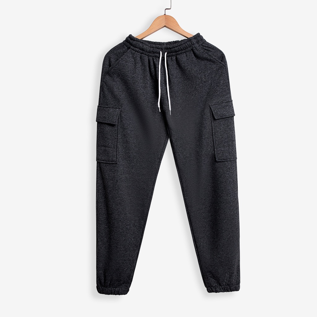 Quần Nỉ Jogger Túi Hộp ROUGH Chất Nỉ Bông Dày Dặn