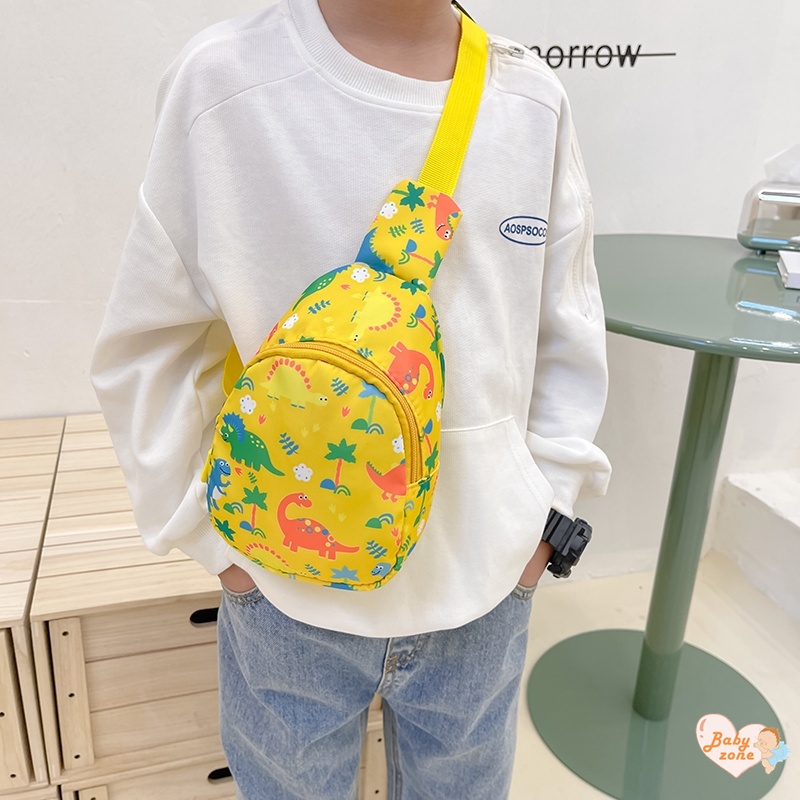 Túi Đeo Chéo Ngực Hình Khủng Long Dễ Thương Cho Bé