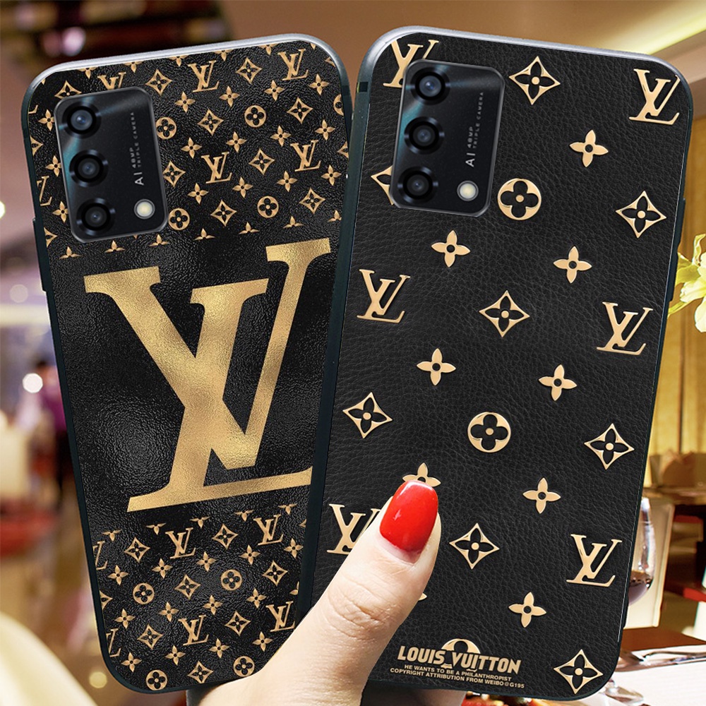 Ốp lưng điện thoại oppo a74 / oppo a94 / oppo a95 thương hiệu LV louis vuit ton in vân da