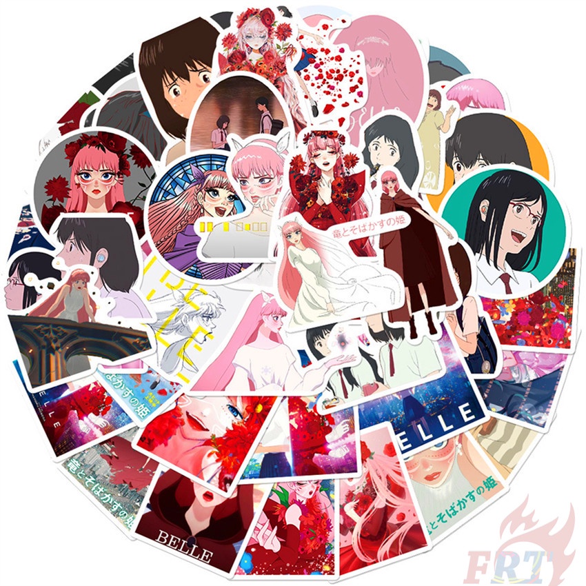 ❉ Belle: The Princess of Dragons and Tàn Nhang Series 01 Sticker ❉ Bộ 50 Sticker Chống Thấm Nước Họa Tiết Doodle Hợp Thời Trang