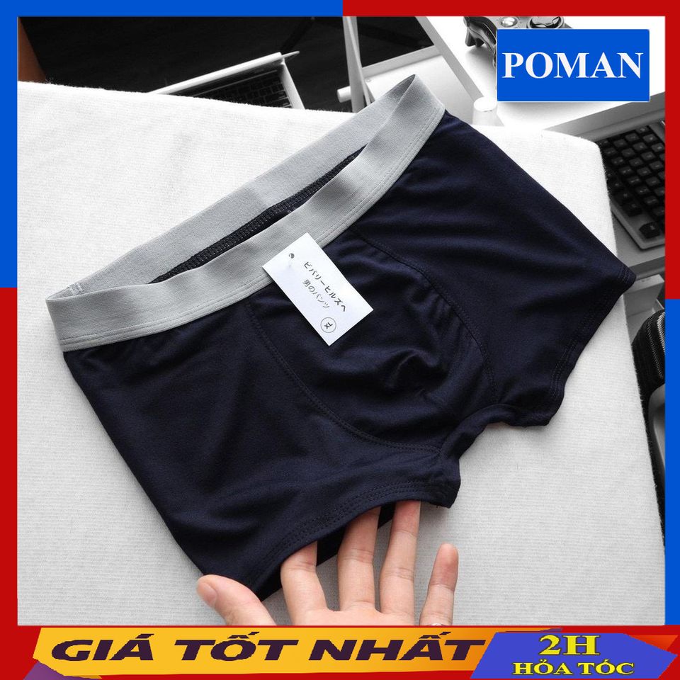 Quần sịp nam thun lạnh cao cấp boxer , quần lót đùi nam co giãn 4 chiều SDN02 - POMAN