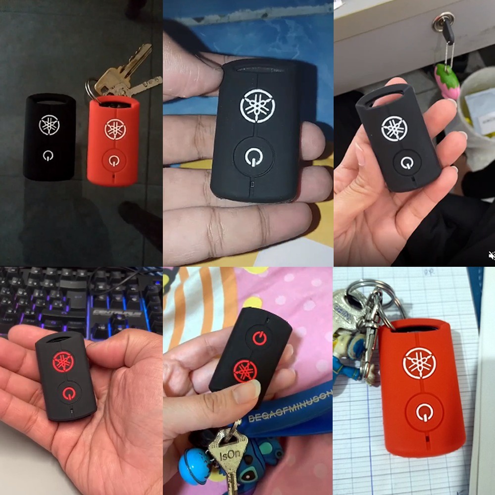 Vỏ Bọc Chìa Khóa Điều Khiển Từ Xa Bằng Cao Su Silicon Cao Cấp Cho Xe Mô Tô Yamaha NVX / Y16 / AEROX / XMAX