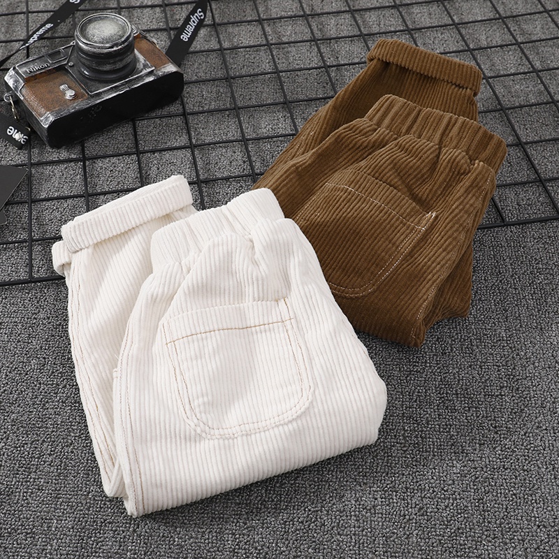 Quần Dài Vải Nhung cotton Thời Trang Hàn Quốc 2023 Cho Bé Trai