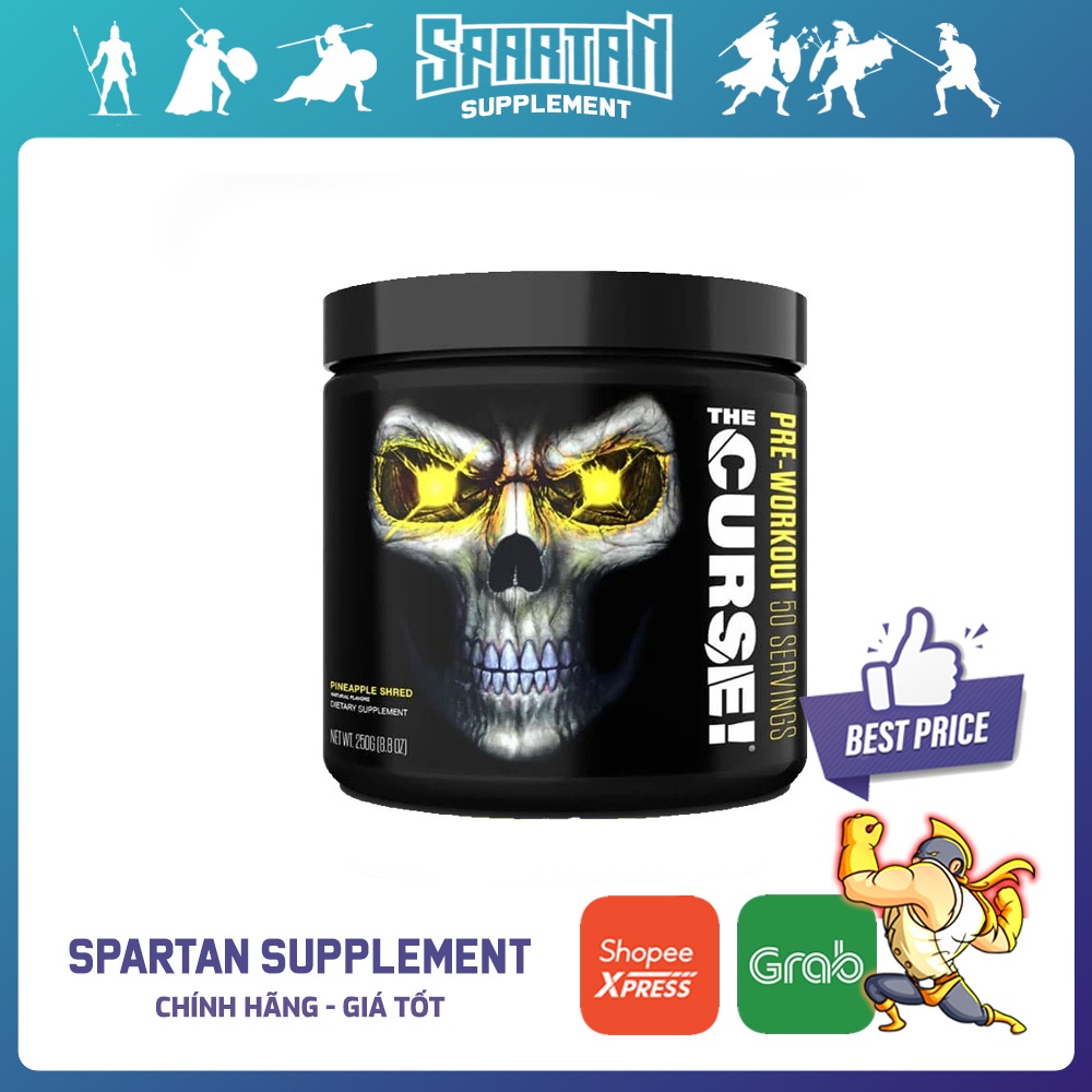 JNX The Curse - Preworkout Tăng Sức Mạnh, Sức Bền trước tập, Hộp 50 Lần Dùng