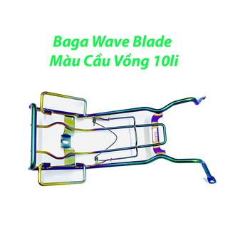 Baga giữa wave blade màu cầu vồng cao cấp chuẩn inox dày 10li pkph