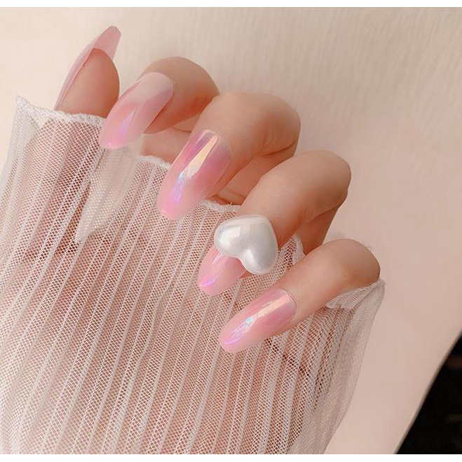 SET 4V mã charm tim trang trí nail